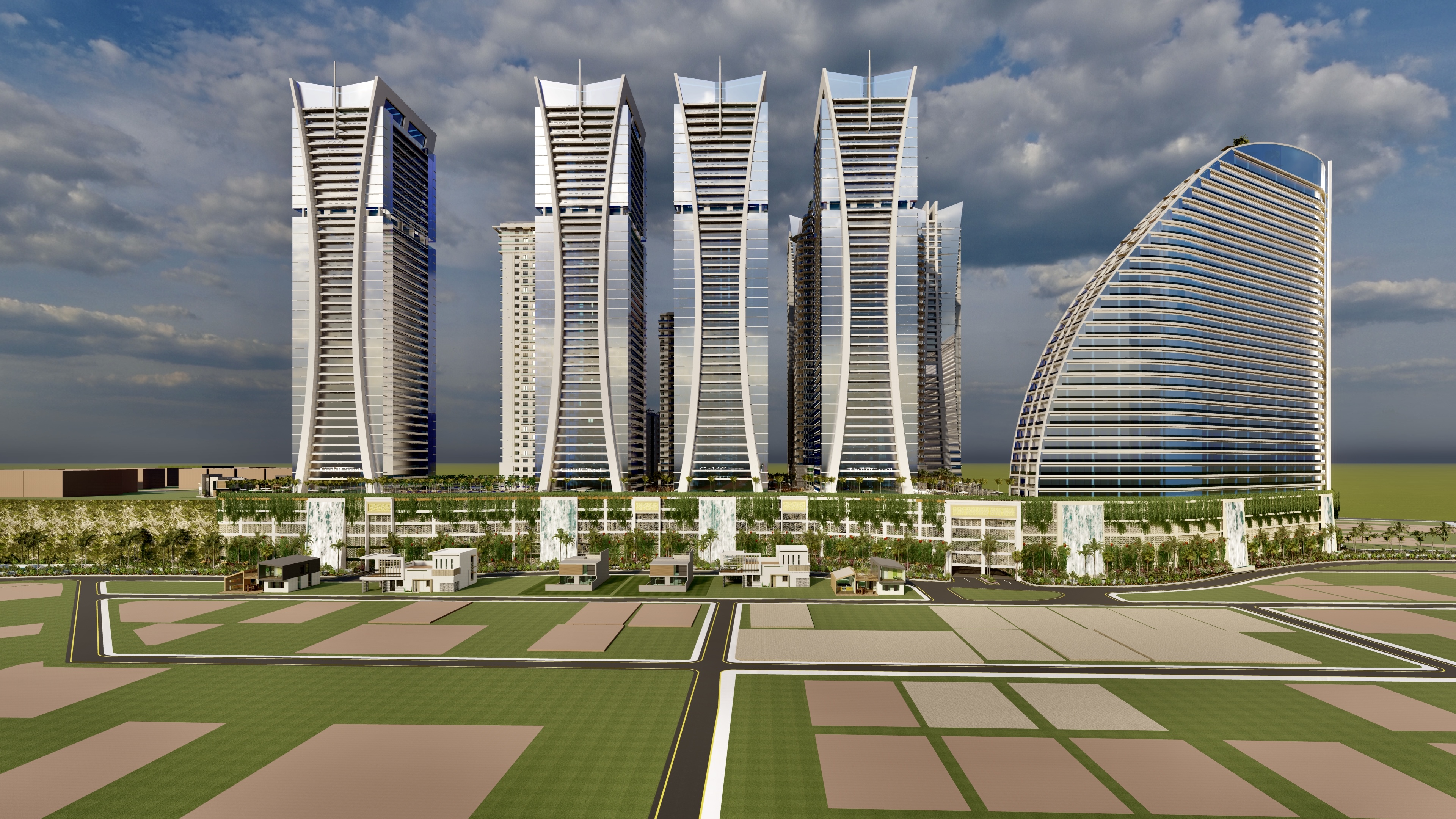 Goldcrest Breeze towers in Downtown Giga, Islamabad